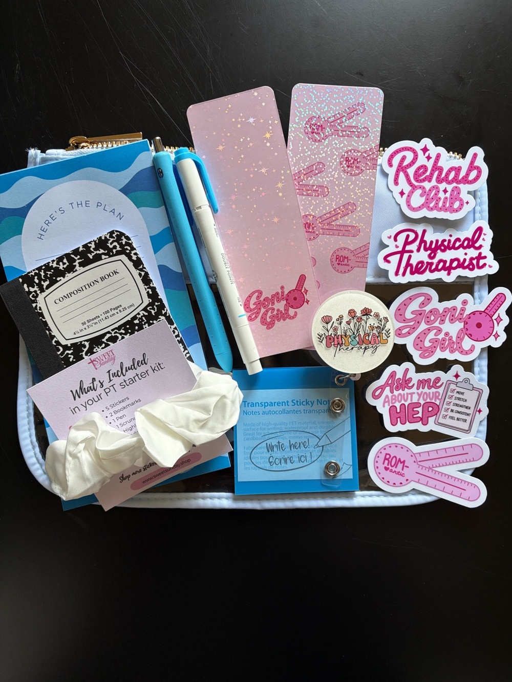 Physical Therapist/ DPT Student Gift Set | custom Stationary Starter Kit